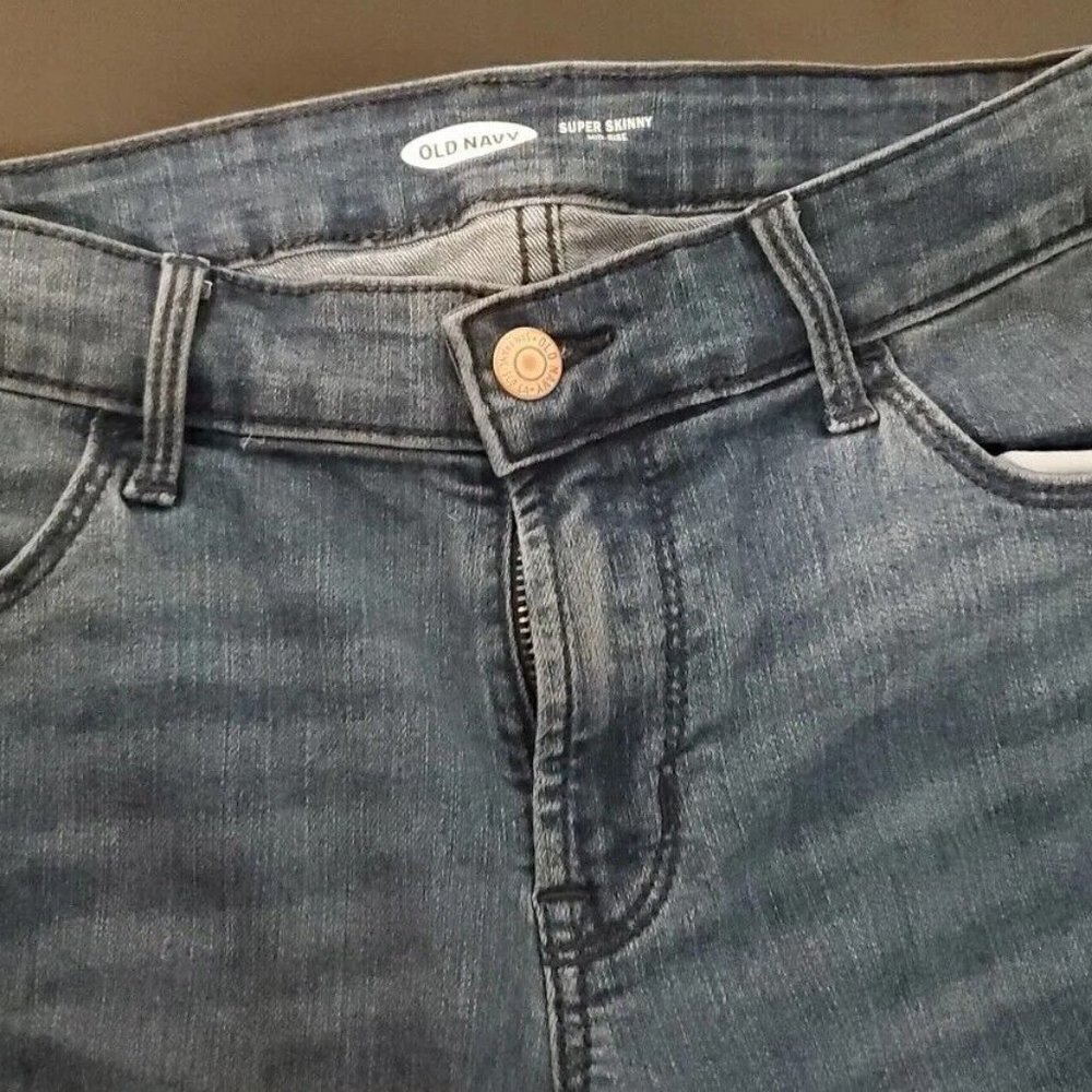Old Navy Super Skinny Jeans Womens Size 4 Regular Blue Denim